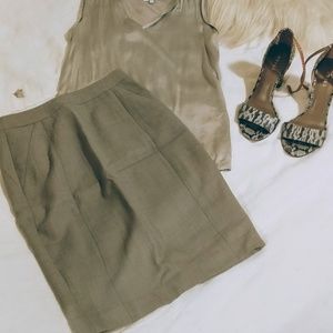 REISS NWOT grey pencil skirt